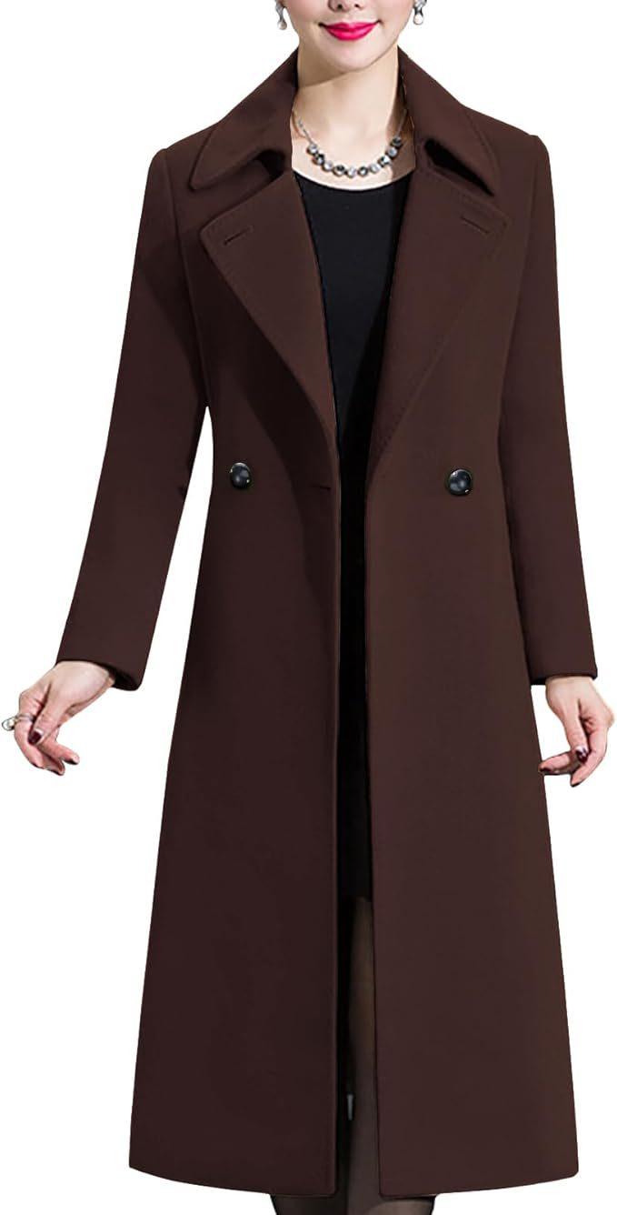 Damen Eleganter langer Mantel EB