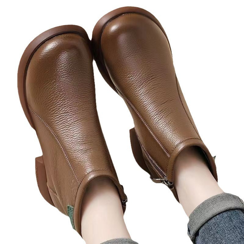 Damen Elegante und komfortable Ankle Boots mit praktischem Reißverschluss und trendigem Design EB