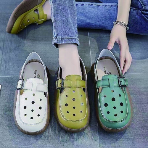 Damen Bequeme und modische Clogs mit verstellbarem Riemen und atmungsaktiver Sohle EB