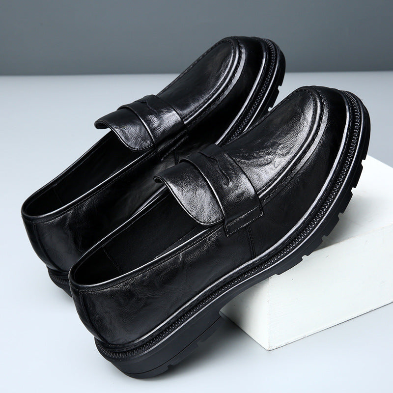 Herren Elegante Ledermokassins mit rutschfester Sohle EB