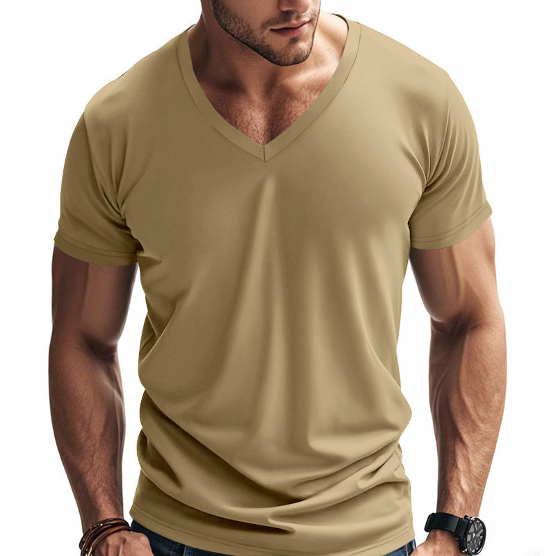 Herren Funktions-T-Shirt mit V-Ausschnitt aus atmungsaktivem Material EB