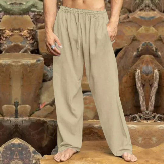 Herren entspannende Freizeithose mit elastischem Bund und praktischen Taschen EB