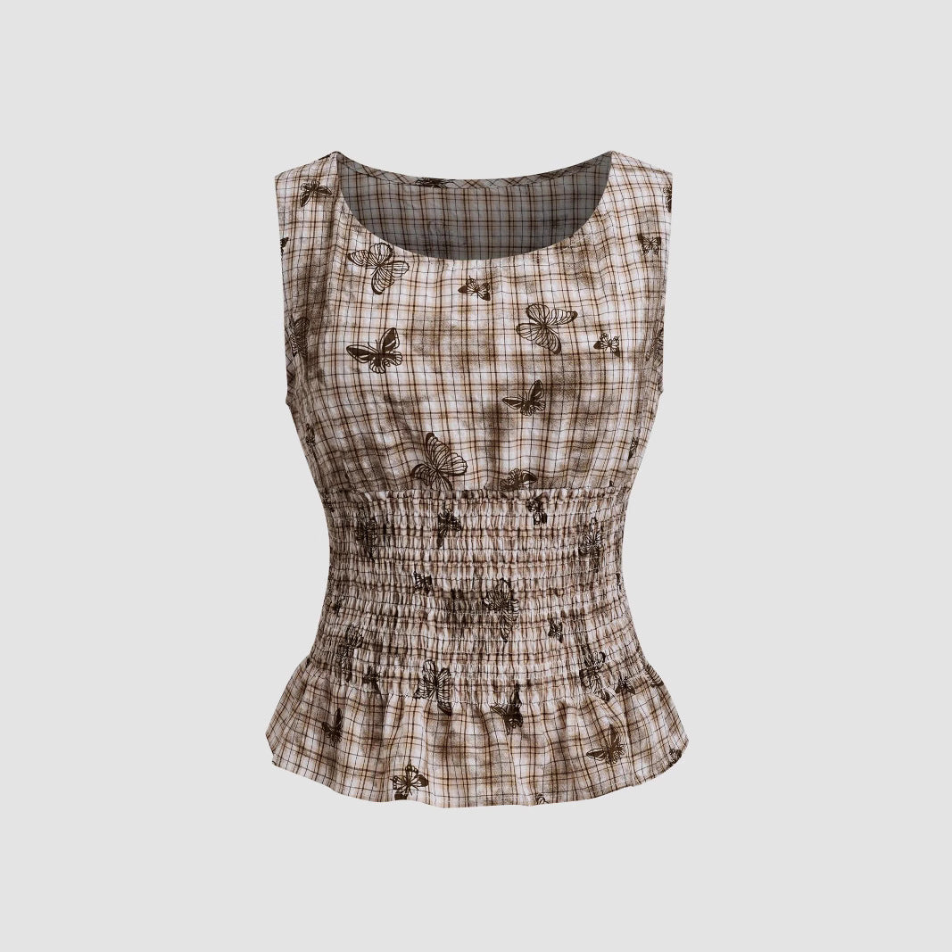 Damen schmeichelhafte Bluse mit floralen Musterungen EB