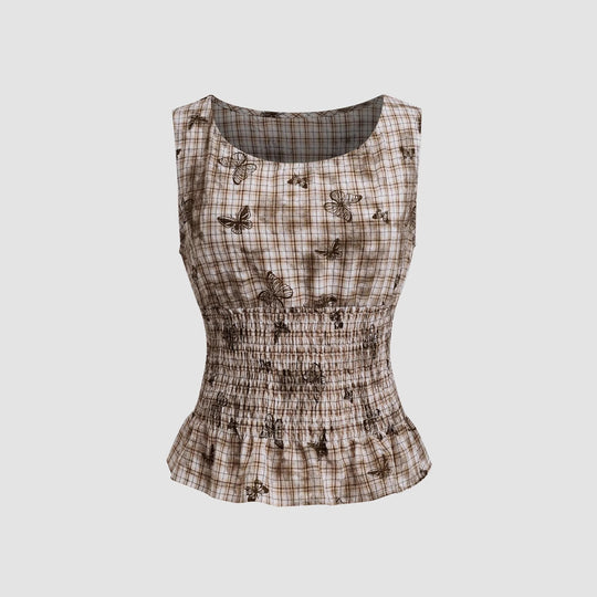 Damen schmeichelhafte Bluse mit floralen Musterungen EB