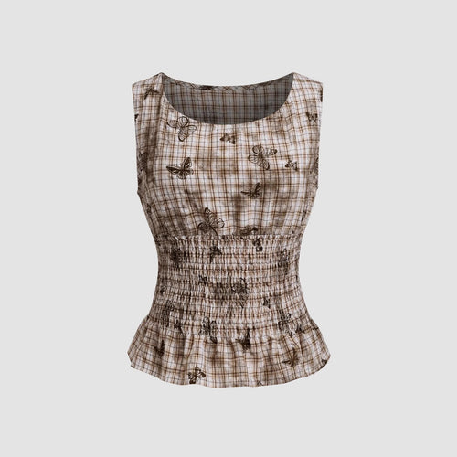 Damen schmeichelhafte Bluse mit floralen Musterungen EB