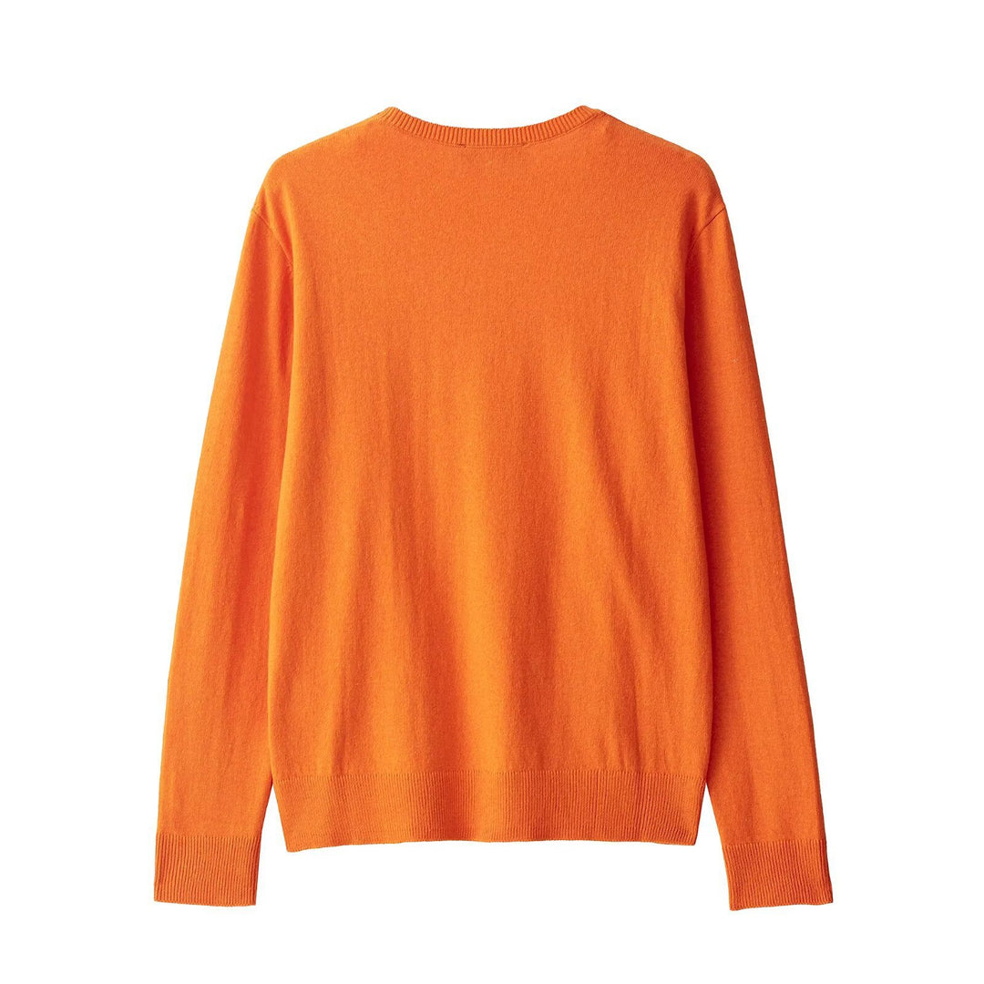 Damen eleganter V-Ausschnitt Strickpullover EB