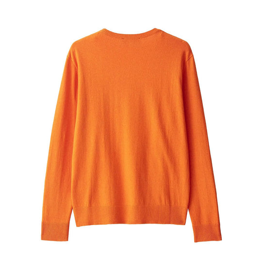 Damen eleganter V-Ausschnitt Strickpullover EB