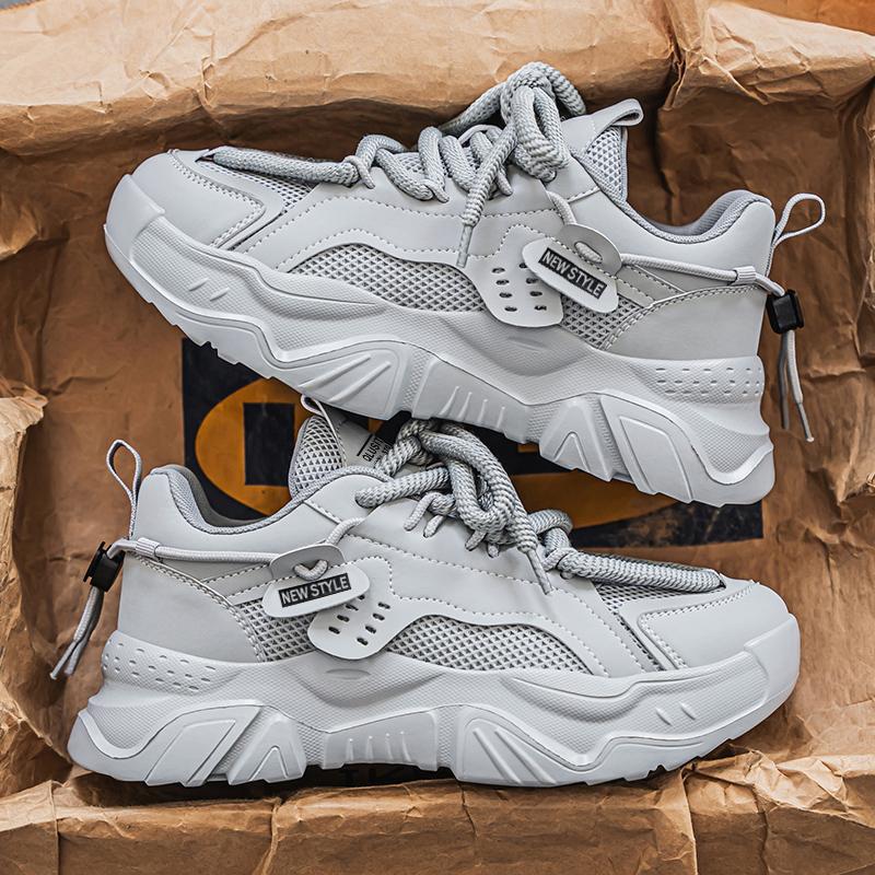 Damen trendige Athletic Sneakers mit stoßdämpfender Sohle und atmungsaktivem Obermaterial EB