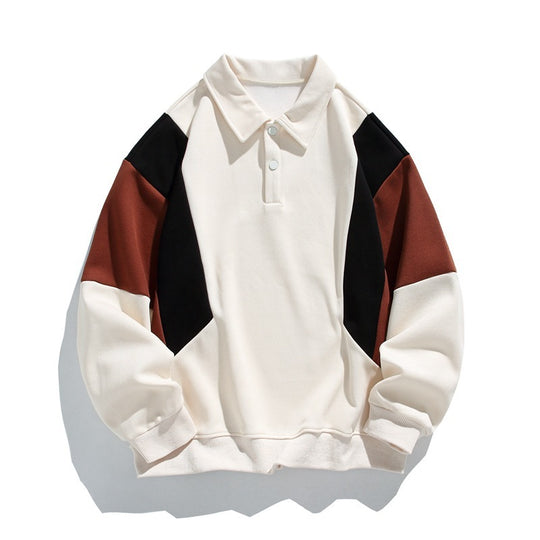 Damen modischer Polo-Pullover mit angesagten Farbkontrasten EB