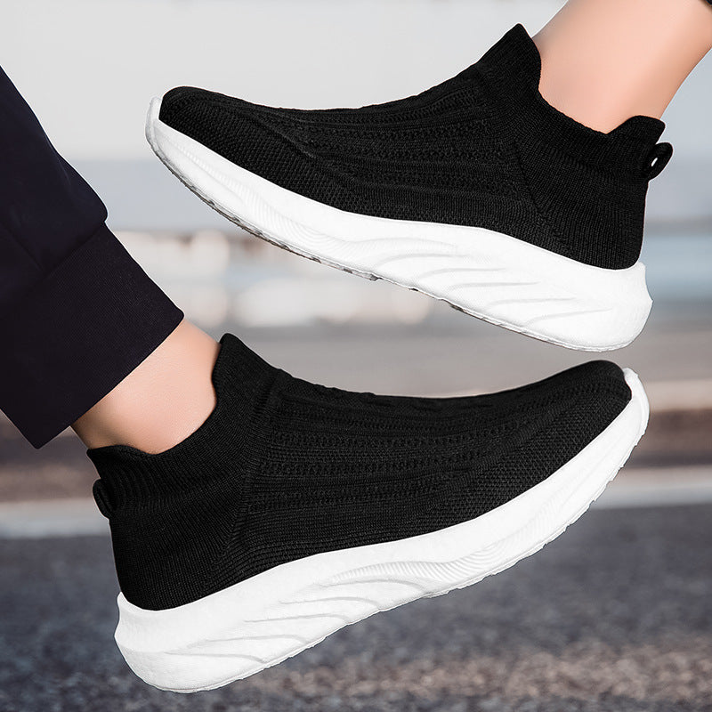 Damen Strick-Sneaker mit rutschfestem Profil und atmungsaktiver Obermaterialstruktur EB