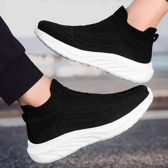 Damen Strick-Sneaker mit rutschfestem Profil und atmungsaktiver Obermaterialstruktur EB