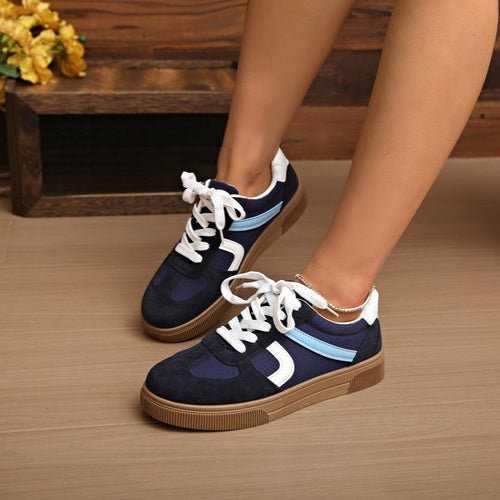 Damen Modische Sneaker mit bequemer Sohle EB