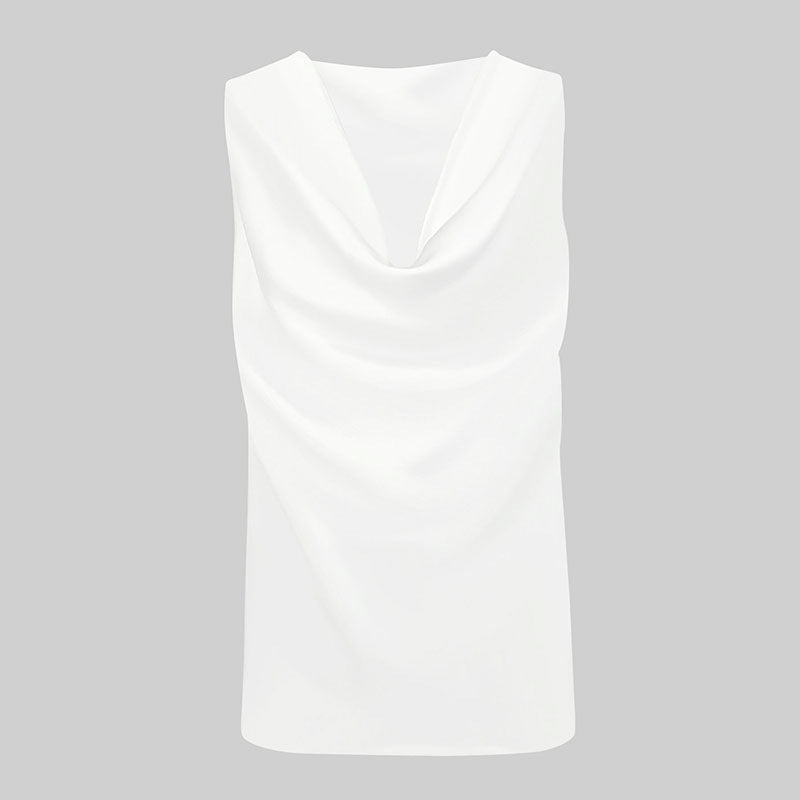 Damen elegant drapiertes Top EB