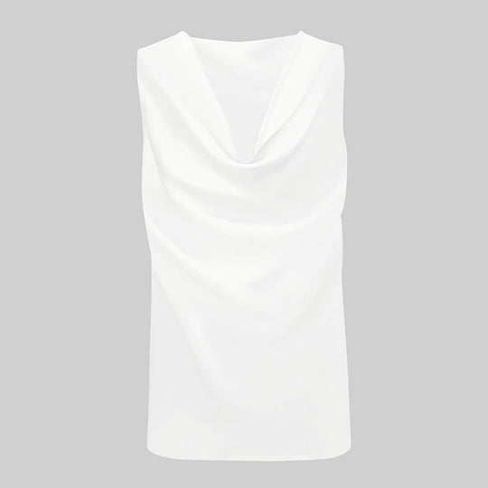 Damen elegant drapiertes Top EB