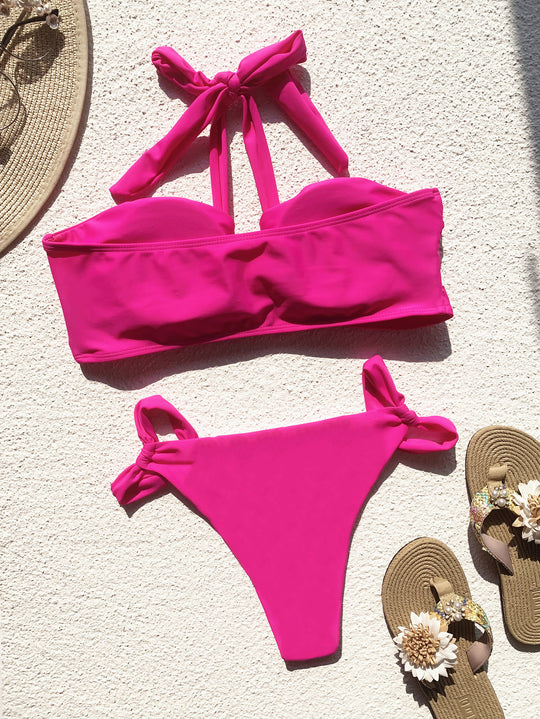 Damen Raffinierter Bikini mit innovativem Wickeldesign EB