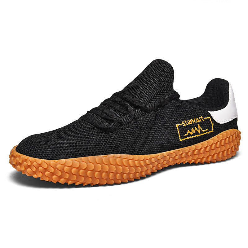 Herren Camouflage Strick-Sneaker mit griffiger Wabenprofilsohle und gepolstertem Knöchelkragen EB
