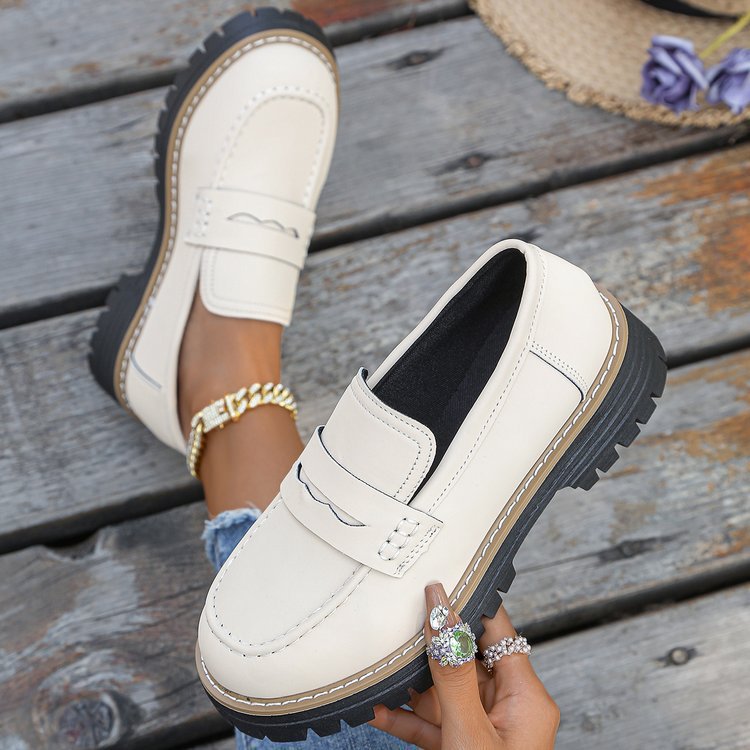Damen Mokassins mit robustem Profilsohle und stylischem Design EB