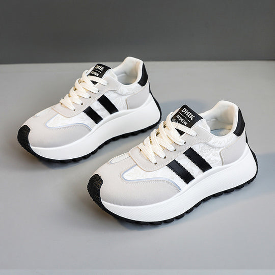 Damen modische Sneakers mit verstärktem Sohlenprofil und atmungsaktivem Obermaterial EB