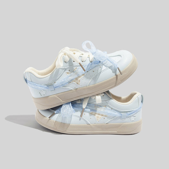 Damen Sneakers mit floralem Druck und innovativem Schnürsystem EB