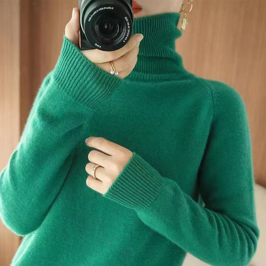 Damen Rollkragenpullover aus weichem EB