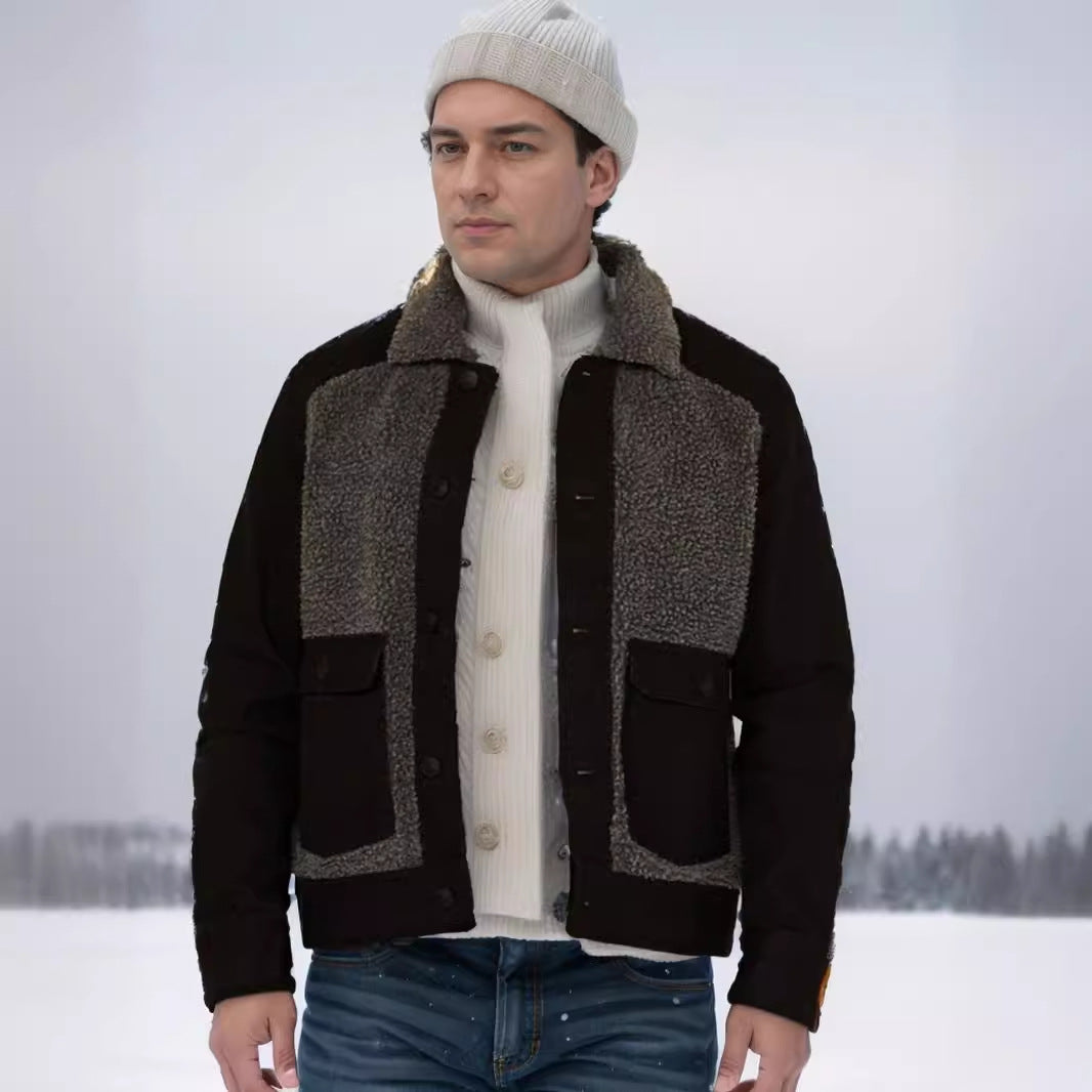 Herren lässige Fleece-Jacke EB