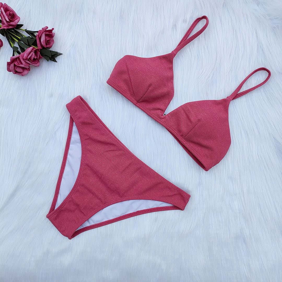 Damen Triangel-Bikini-Set mit verstellbaren Trägern EB