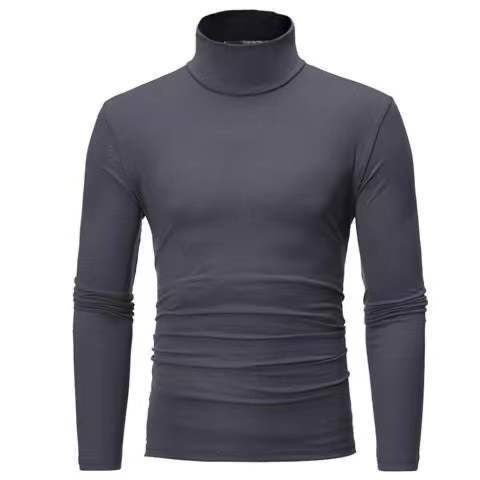 Herren Rollkragenpullover aus elastischem Material mit eng anliegendem Schnitt EB