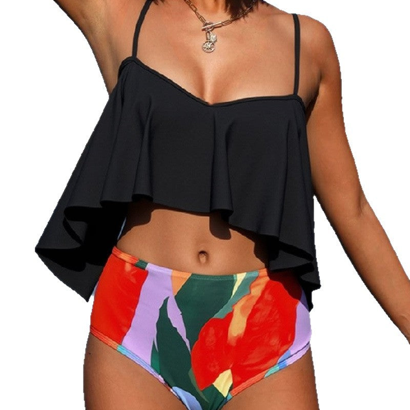 Damen Bikini-Set mit modischem Oversize-Oberteil und figurfreundlichem Unterteil EB