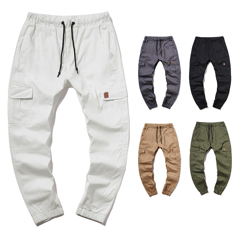 Herren Cargo-Hose im modernen Design mit mehreren Taschen und elastischem Bund EB