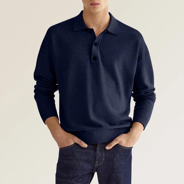 Herren Poloshirt aus weichem Material mit Knopfleiste EB