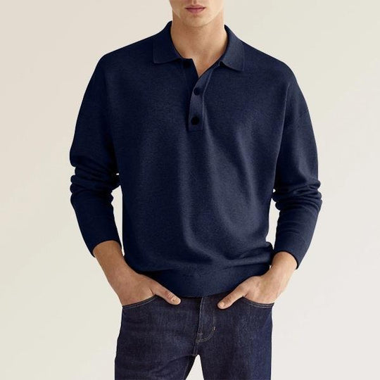 Herren Poloshirt aus weichem Material mit Knopfleiste EB