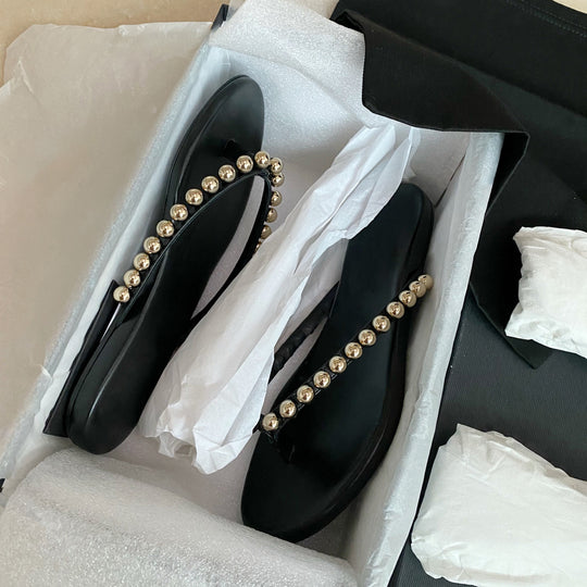 Damen Sandalen mit eleganten Metallakzenten EB