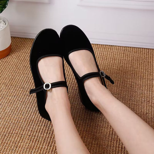 Damen Komfort-Slipper mit verstellbarem Riemen und rutschfester Sohle EB