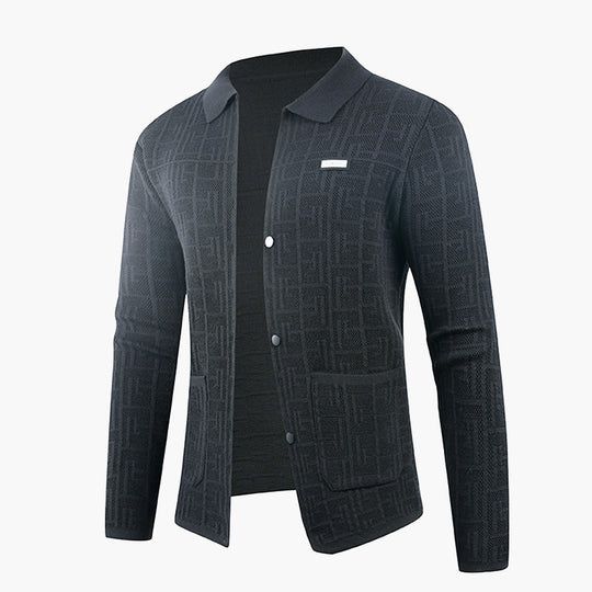 Herren modische Strickjacke mit einzigartigem Muster EB