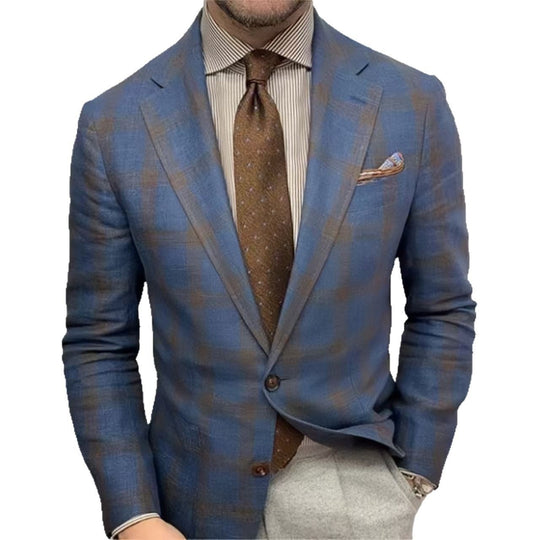 Herren elegante karierte Blazer EB