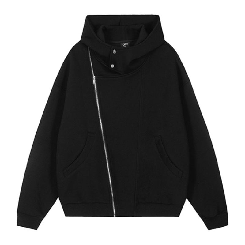 Damen Kapuzenpullover mit asymmetrischem Reißverschluss und komfortabler Passform EB