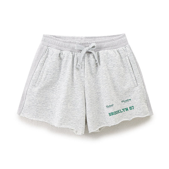 Damen lässige Freizeit-Shorts mit elastischem Bund und praktischen Taschen EB