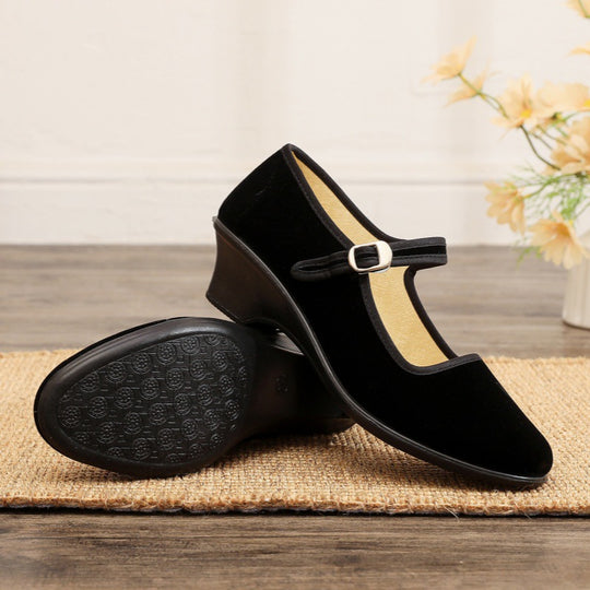 Damen elegante und komfortable Ballerinas mit verstellbarem Riemen EB
