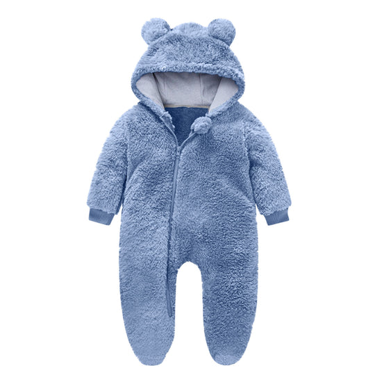 Kleinkind Fleece Overall mit Bärenohren EB