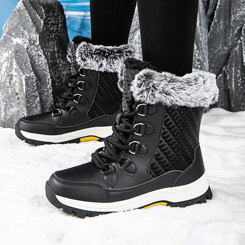 Damen Thermo-Winterstiefel mit rutschfester Sohle und isolierendem Futter EB