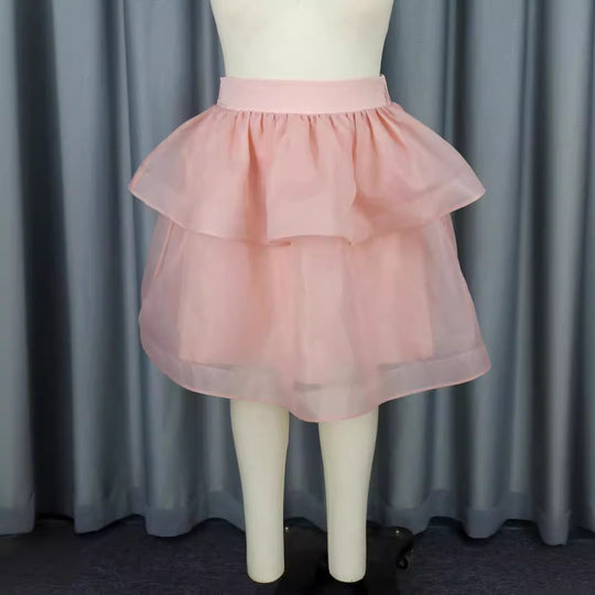Damen Tüllrock mit voluminösem Schichten-Design EB