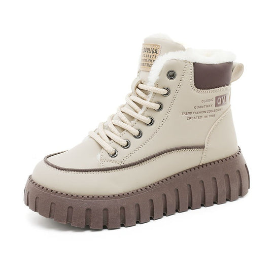 Damen Warme Winterstiefel mit dämpfendem Profil und weichem Innenfutter EB
