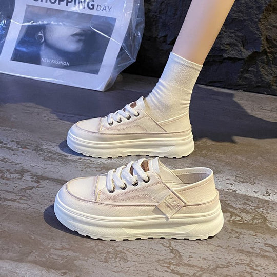 Damen Plateau-Sneaker mit elastischem Riemen und atmungsaktivem Obermaterial EB