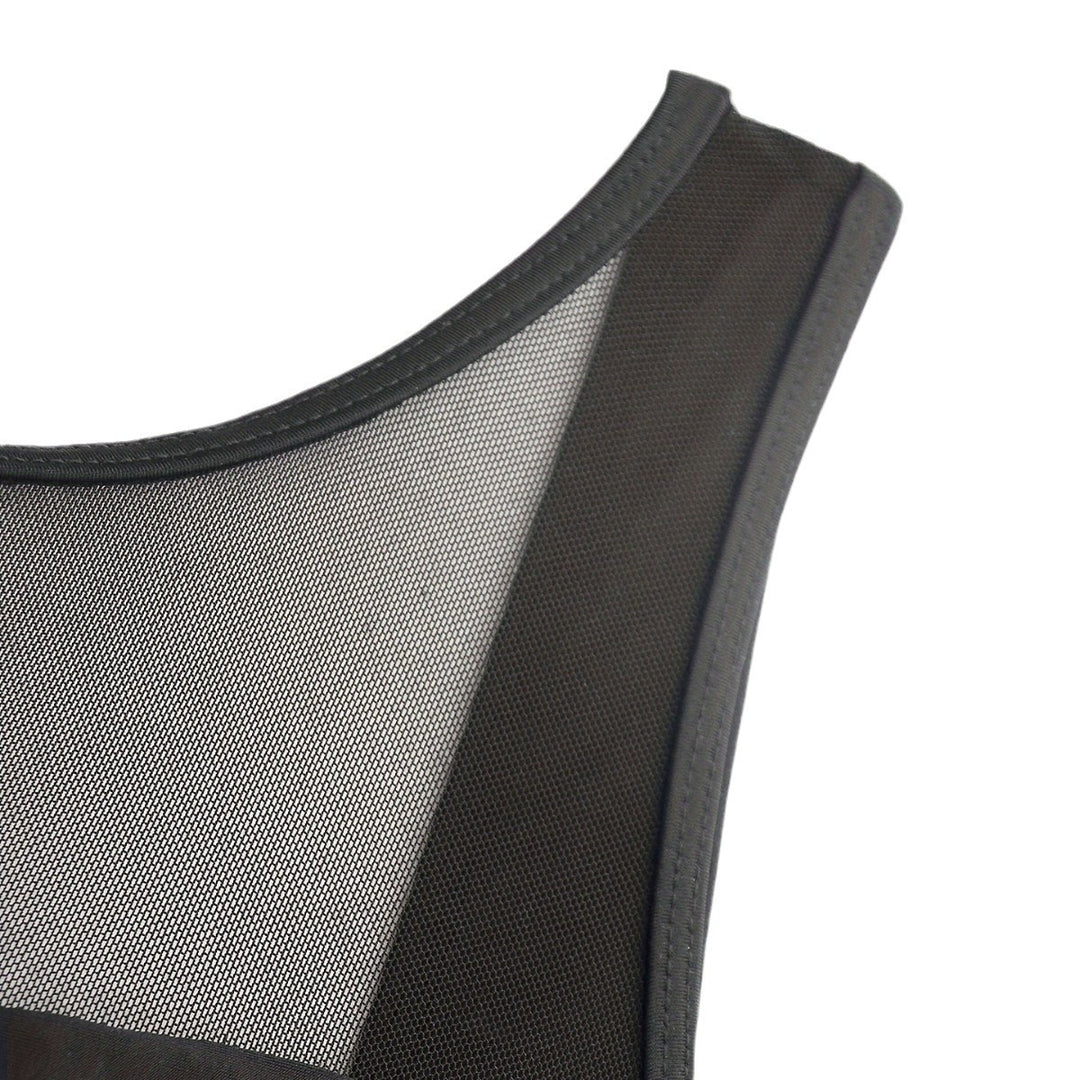 Damen Hochgeschlossener Badeanzug mit transparenten Mesh-Details EB