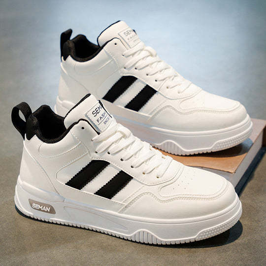 Damen Sportliche High-Top Sneakers mit gepolsterter Sohle und griffigem Profil EB