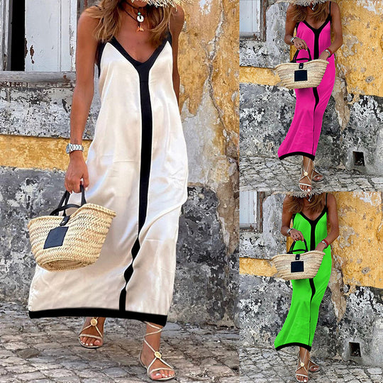 Damen Maxikleid mit elegantem Schnitt EB