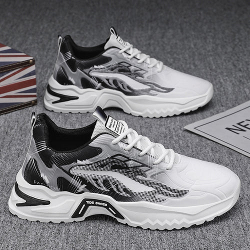 Damen Sportliche Sneakers mit innovativem Camouflage-Muster und dämpfender Sohle EB