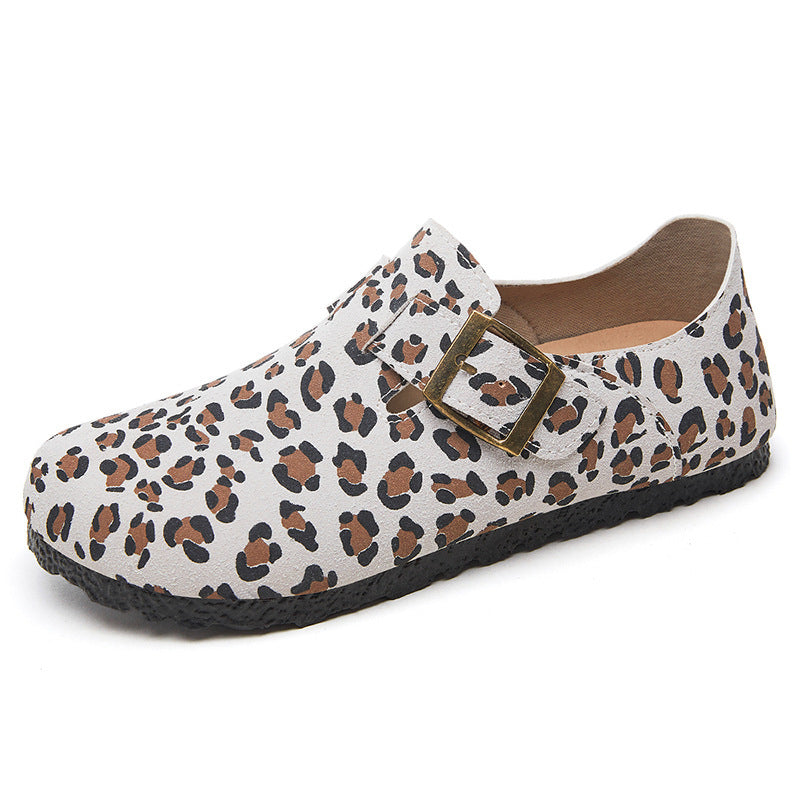 Damen Modische Clogs mit dekorativem Schnallenverschluss und rutschfester Sohle EB