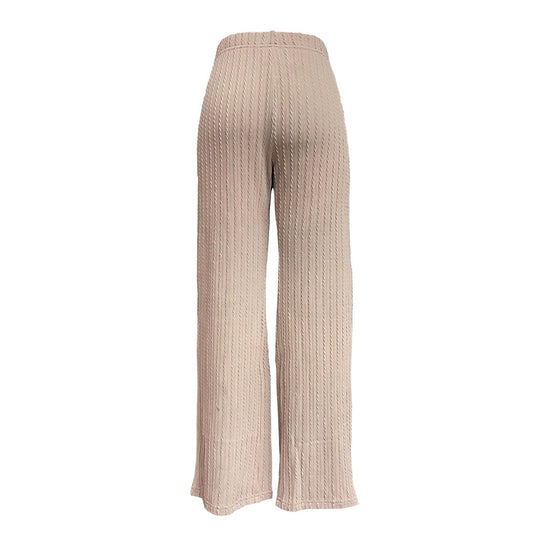 Damen Weitgeschnittene Strickhose mit raffiniertem Strukturmuster EB