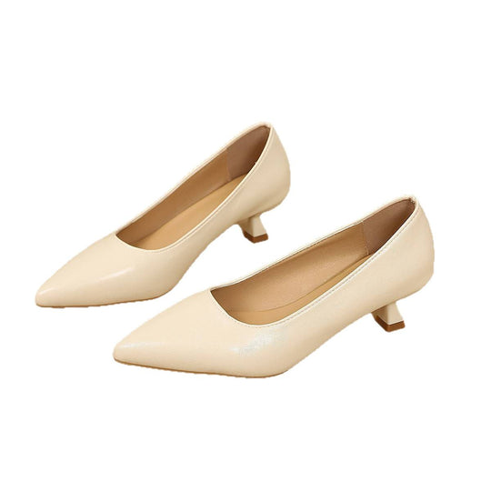 Damen spitze Pumps mit elegantem Blockabsatz EB